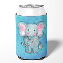Load image into Gallery viewer, Blue Elepant Watercolor Can or Bottle Hugger BB7372CC