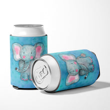 Load image into Gallery viewer, Blue Elepant Watercolor Can or Bottle Hugger BB7372CC