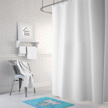 Load image into Gallery viewer, Blue Elepant Watercolor Machine Washable Memory Foam Mat BB7372RUG