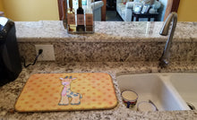 Load image into Gallery viewer, Polkadot Griaffe Watercolor Dish Drying Mat – Absorbent, Artistic Kitchen Essentials BB7373DDM