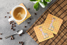 Load image into Gallery viewer, Polkadot Griaffe Watercolor Foam Coaster  BB7373FC