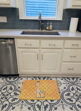Load image into Gallery viewer, Polkadot Griaffe Watercolor Machine Washable Memory Foam Mat BB7373RUG