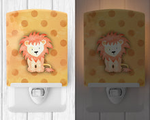 Load image into Gallery viewer, Polkadot Lion Watercolor Ceramic Night Light BB7374CNL