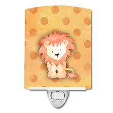 Load image into Gallery viewer, Polkadot Lion Watercolor Ceramic Night Light BB7374CNL
