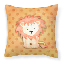Load image into Gallery viewer, Polkadot Lion Watercolor Fabric Decorative Pillow BB7374PW1818