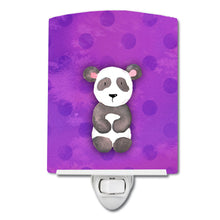 Load image into Gallery viewer, Polkadot Panda Bear Watercolor Ceramic Night Light BB7375CNL