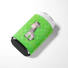 Load image into Gallery viewer, Polkadot Zebra Watercolor Can or Bottle Hugger BB7377CC