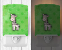 Load image into Gallery viewer, Polkadot Zebra Watercolor Ceramic Night Light BB7377CNL