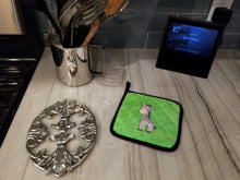 Load image into Gallery viewer, Polkadot Zebra Watercolor Pot Holders - Set of 2 - Heat-Resistant Kitchen Essentials BB7377PTHD