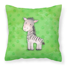 Load image into Gallery viewer, Polkadot Zebra Watercolor Fabric Decorative Pillow BB7377PW1818