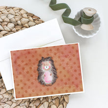Load image into Gallery viewer, Polkadot Hedgehog Watercolor Greeting Cards -  Blank Note Cards – 8-Pack of Artist-Designed Cards with Envelopes