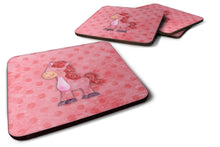 Load image into Gallery viewer, Polkadot Horse Watercolor Foam Coaster  BB7379FC