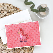 Load image into Gallery viewer, Polkadot Horse Watercolor Greeting Cards -  Blank Note Cards – 8-Pack of Artist-Designed Cards with Envelopes