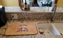 Load image into Gallery viewer, Monkey Watercolor Dish Drying Mat – Absorbent, Artistic Kitchen Essentials BB7380DDM