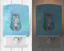 Load image into Gallery viewer, Rhinoceros Watercolor Ceramic Night Light BB7381CNL