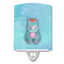 Load image into Gallery viewer, Rhinoceros Watercolor Ceramic Night Light BB7381CNL