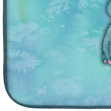 Load image into Gallery viewer, Rhinoceros Watercolor Dish Drying Mat – Absorbent, Artistic Kitchen Essentials BB7381DDM