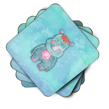 Load image into Gallery viewer, Rhinoceros Watercolor Foam Coaster  BB7381FC