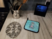 Load image into Gallery viewer, Rhinoceros Watercolor Pot Holders - Set of 2 - Heat-Resistant Kitchen Essentials BB7381PTHD