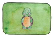 Load image into Gallery viewer, Turtle Watercolor Dish Drying Mat – Absorbent, Artistic Kitchen Essentials BB7382DDM