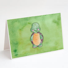 Load image into Gallery viewer, Turtle Watercolor Greeting Cards -  Blank Note Cards – 8-Pack of Artist-Designed Cards with Envelopes