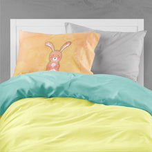 Load image into Gallery viewer, Rabbit Watercolor Fabric Standard Pillowcase – Artistic Decorative Front, White Back BB7383PILLOWCASE