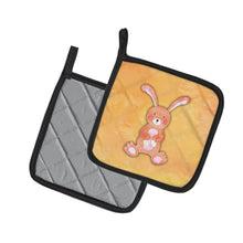 Load image into Gallery viewer, Rabbit Watercolor Pot Holders - Set of 2 - Heat-Resistant Kitchen Essentials BB7383PTHD