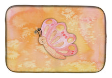 Load image into Gallery viewer, Butterfly Watercolor Dish Drying Mat – Absorbent, Artistic Kitchen Essentials BB7384DDM