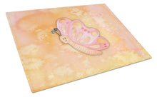 Load image into Gallery viewer, Butterfly Watercolor Glass Cutting Boards – Durable, Decorative Kitchen Art Large BB7384LCB