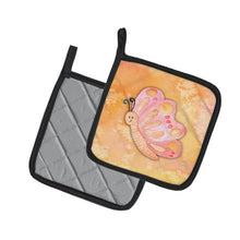 Load image into Gallery viewer, Butterfly Watercolor Pot Holders - Set of 2 - Heat-Resistant Kitchen Essentials BB7384PTHD