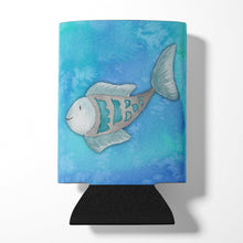 Load image into Gallery viewer, Blue Fish Watercolor Can or Bottle Hugger BB7386CC