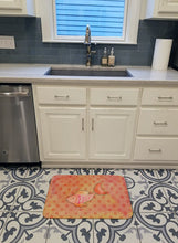 Load image into Gallery viewer, Orange Fish Watercolor Machine Washable Memory Foam Mat BB7387RUG