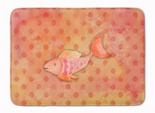 Load image into Gallery viewer, Orange Fish Watercolor Machine Washable Memory Foam Mat BB7387RUG