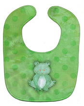 Load image into Gallery viewer, Polkadot Frog Watercolor Baby Bib BB7388BIB