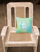 Load image into Gallery viewer, Polkadot Hippopotamus Watercolor Fabric Decorative Pillow BB7389PW1818