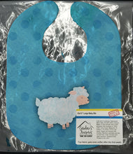 Load image into Gallery viewer, Polkadot Sheep Lamb Watercolor Baby Bib BB7390BIB