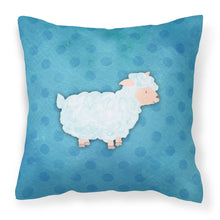 Load image into Gallery viewer, Polkadot Sheep Lamb Watercolor Fabric Decorative Pillow BB7390PW1818