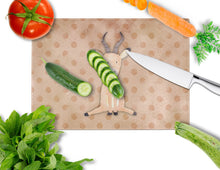 Load image into Gallery viewer, Polkadot Antelope Watercolor Glass Cutting Boards – Durable, Decorative Kitchen Art Large BB7391LCB