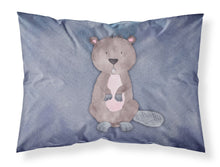 Load image into Gallery viewer, Beaver Watercolor Fabric Standard Pillowcase – Artistic Decorative Front, White Back BB7392PILLOWCASE
