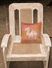 Load image into Gallery viewer, Polkadot Camel Watercolor Fabric Decorative Pillow BB7393PW1818