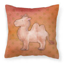 Load image into Gallery viewer, Polkadot Camel Watercolor Fabric Decorative Pillow BB7393PW1818