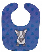 Load image into Gallery viewer, French Bulldog Polkadot Watercolor Baby Bib BB7394BIB
