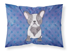 Load image into Gallery viewer, French Bulldog Polkadot Watercolor Fabric Standard Pillowcase – Artistic Decorative Front, White Back BB7394PILLOWCASE