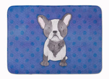 Load image into Gallery viewer, French Bulldog Polkadot Watercolor Machine Washable Memory Foam Mat BB7394RUG