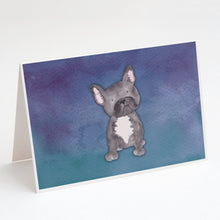 Load image into Gallery viewer, French Bulldog Watercolor Greeting Cards -  Blank Note Cards – 8-Pack of Artist-Designed Cards with Envelopes