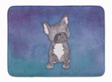 Load image into Gallery viewer, French Bulldog Watercolor Machine Washable Memory Foam Mat BB7395RUG