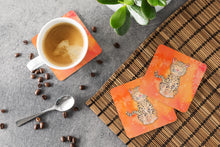 Load image into Gallery viewer, Leopard Watercolor Foam Coaster  BB7396FC