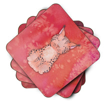Load image into Gallery viewer, Lynx Watercolor Foam Coaster  BB7397FC