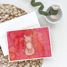 Load image into Gallery viewer, Lynx Watercolor Greeting Cards -  Blank Note Cards – 8-Pack of Artist-Designed Cards with Envelopes