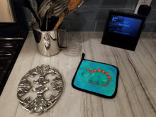 Load image into Gallery viewer, Stegosaurus Watercolor Pot Holders - Set of 2 - Heat-Resistant Kitchen Essentials BB7399PTHD